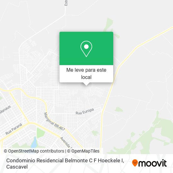 Condominio Residencial Belmonte C F Hoeckele I mapa