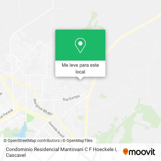 Condominio Residencial Mantovani C F Hoeckele I mapa