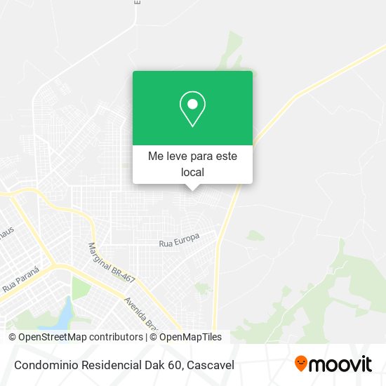 Condominio Residencial Dak 60 mapa