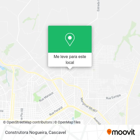 Construtora Nogueira mapa