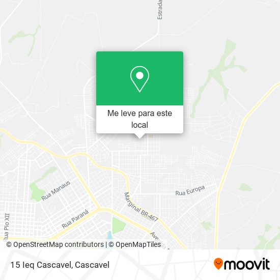15 Ieq Cascavel mapa