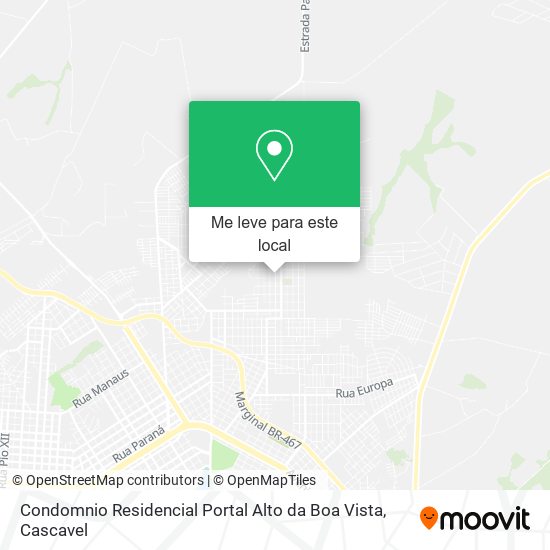 Condomnio Residencial Portal Alto da Boa Vista mapa