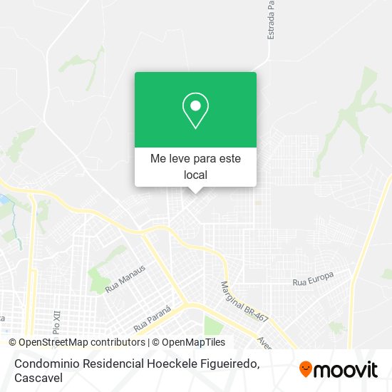 Condominio Residencial Hoeckele Figueiredo mapa