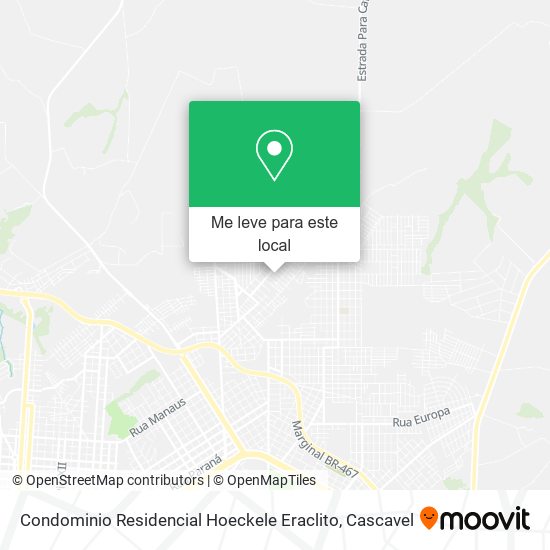 Condominio Residencial Hoeckele Eraclito mapa