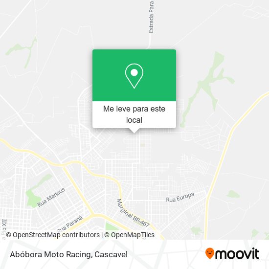 Abóbora Moto Racing mapa