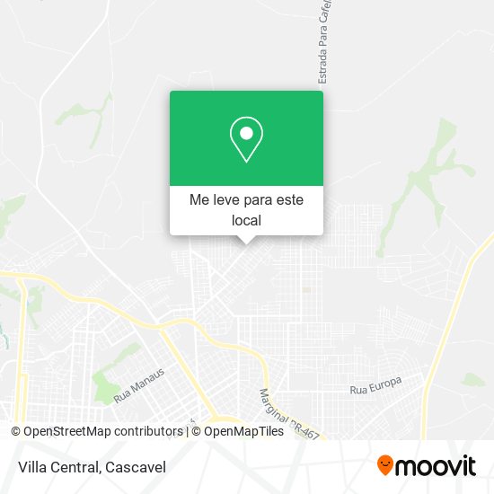 Villa Central mapa