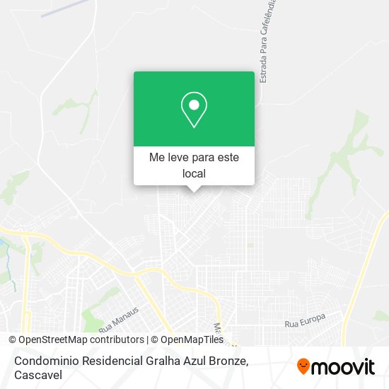 Condominio Residencial Gralha Azul Bronze mapa