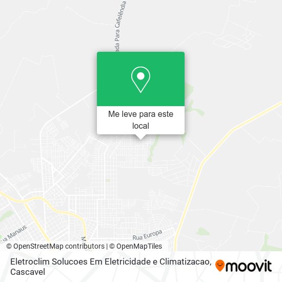 Eletroclim Solucoes Em Eletricidade e Climatizacao mapa