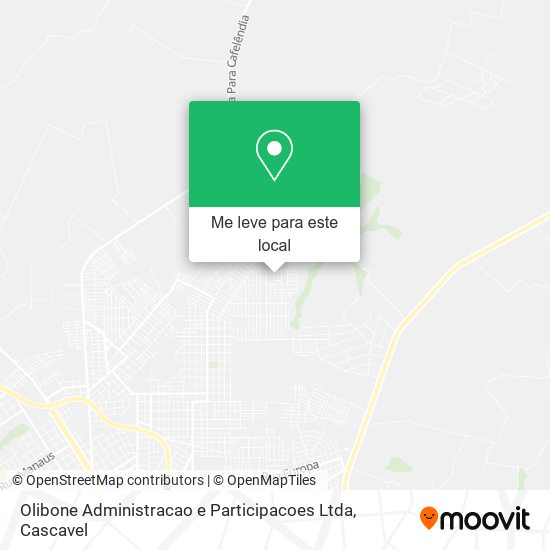 Olibone Administracao e Participacoes Ltda mapa