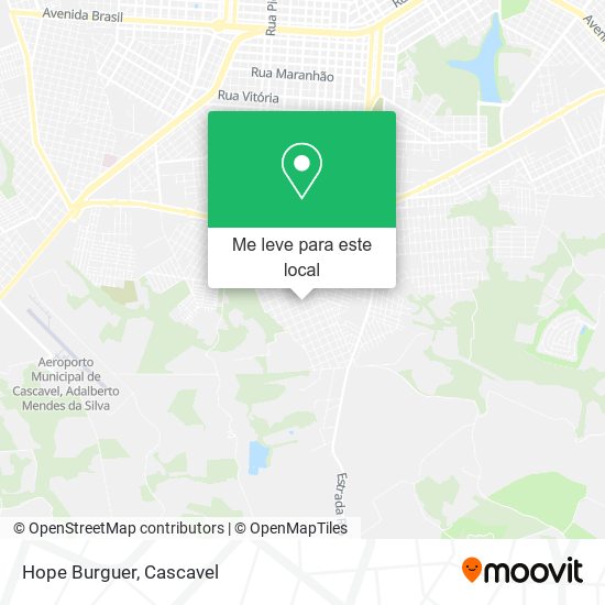 Hope Burguer mapa
