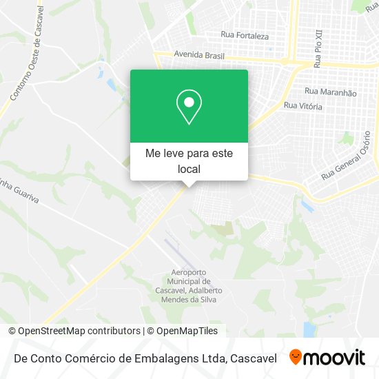 De Conto Comércio de Embalagens Ltda mapa