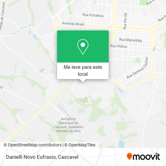 Danielli Novo Eufrasio mapa