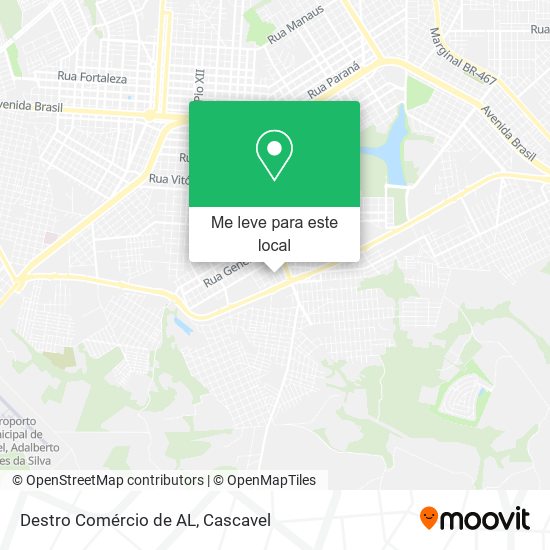 Destro Comércio de AL mapa
