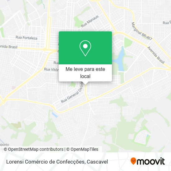 Lorensi Comércio de Confecções mapa