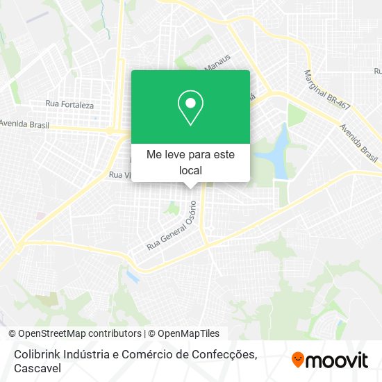 Colibrink Indústria e Comércio de Confecções mapa