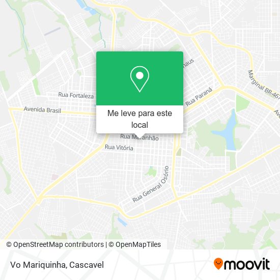 Vo Mariquinha mapa