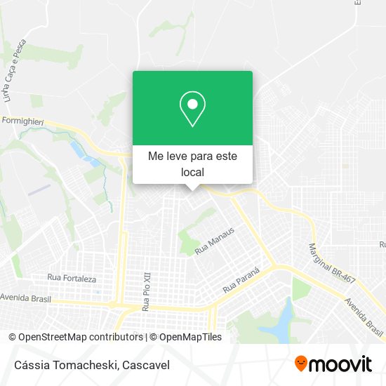 Cássia Tomacheski mapa