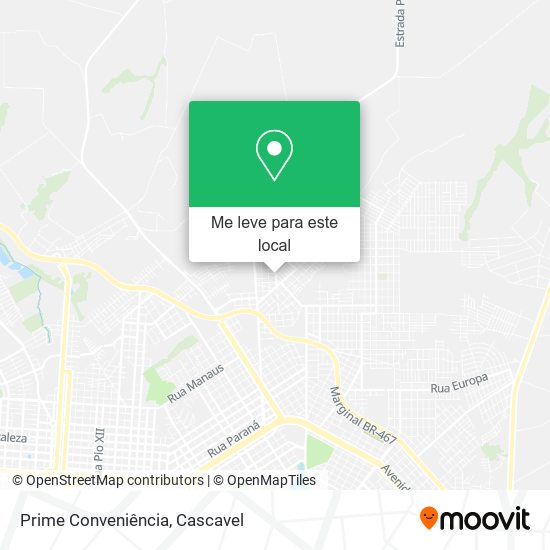 Prime Conveniência mapa