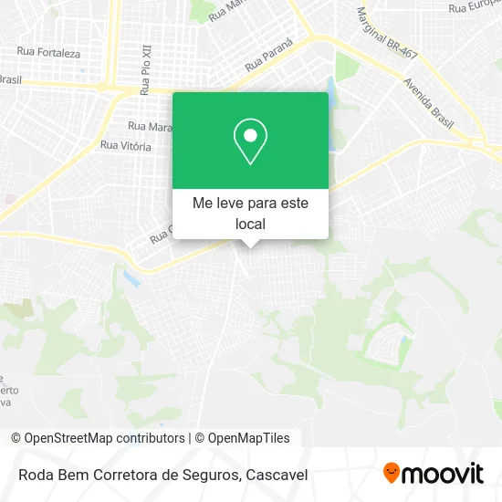 Roda Bem Corretora de Seguros mapa