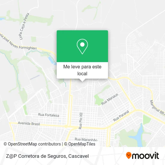 Z@P Corretora de Seguros mapa