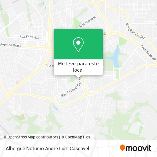 Albergue Noturno Andre Luiz mapa