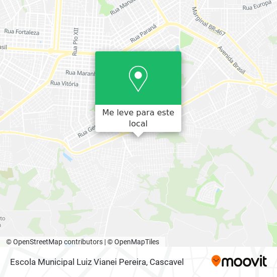 Escola Municipal Luiz Vianei Pereira mapa