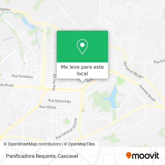 Panificadora Requinte mapa