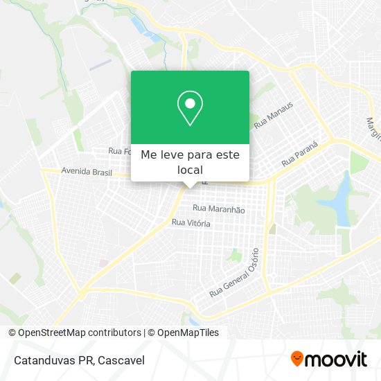 Catanduvas PR mapa