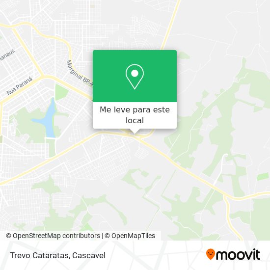 Trevo Cataratas mapa