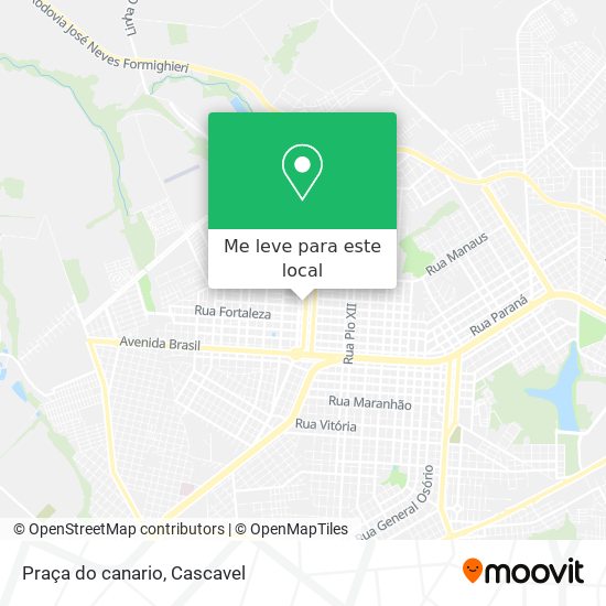 Praça do canario mapa