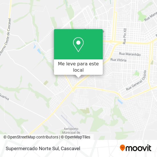 Supermercado Norte Sul mapa