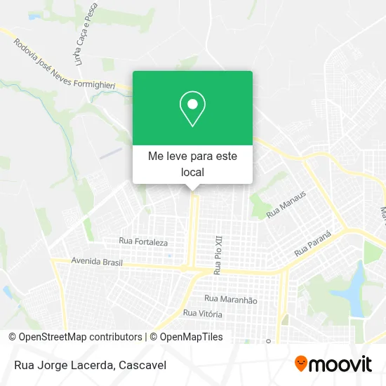 Rua Jorge Lacerda mapa