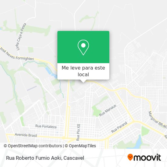 Rua Roberto Fumio Aoki mapa