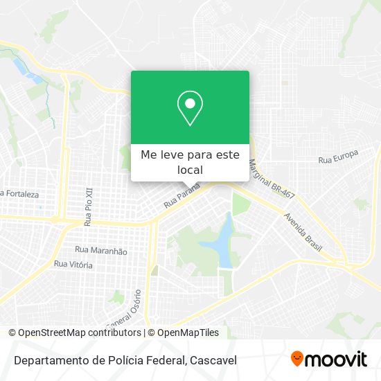Departamento de Polícia Federal mapa