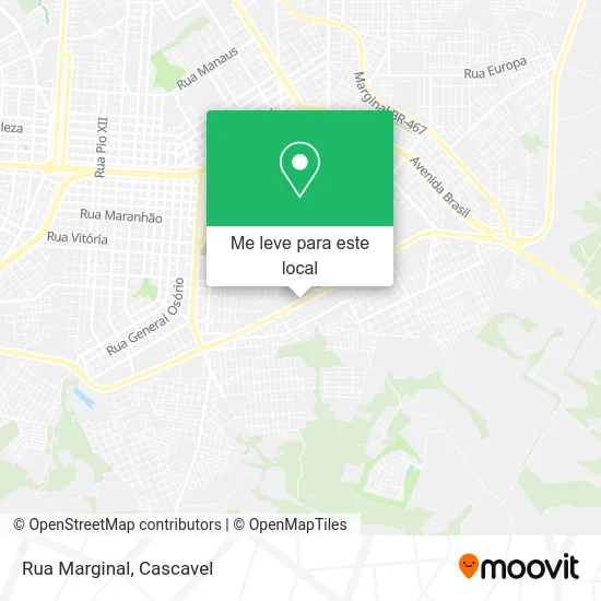 Rua Marginal mapa