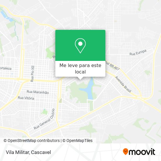Vila Militar mapa