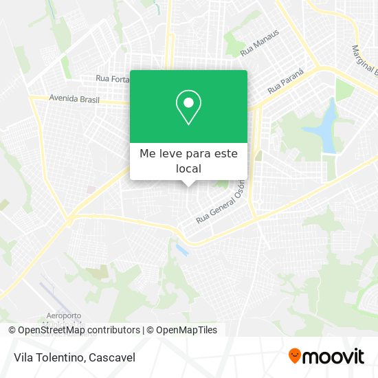 Vila Tolentino mapa