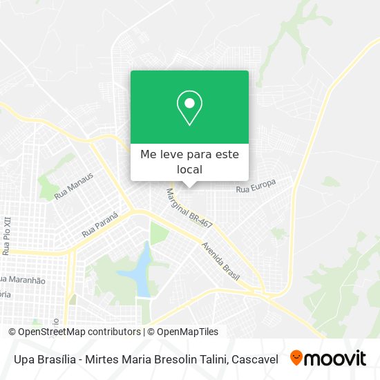 Upa Brasília - Mirtes Maria Bresolin Talini mapa