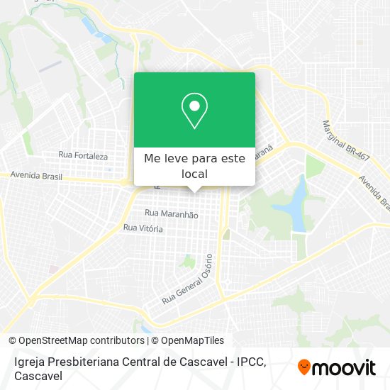 Igreja Presbiteriana Central de Cascavel - IPCC mapa