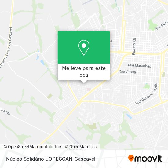 Núcleo Solidário UOPECCAN mapa