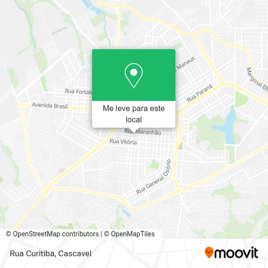 Rua Curitiba mapa