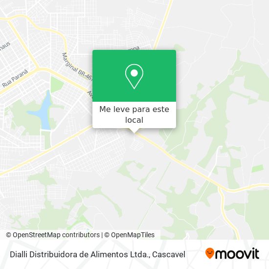 Dialli Distribuidora de Alimentos Ltda. mapa
