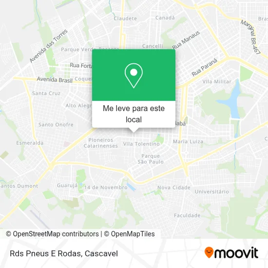 Rds Pneus E Rodas mapa