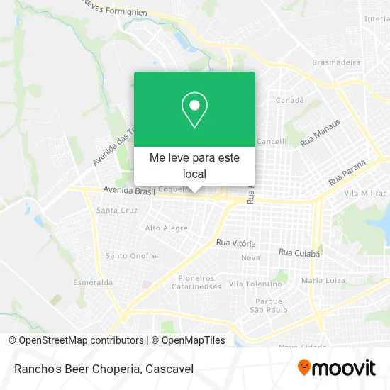 Rancho's Beer Choperia mapa