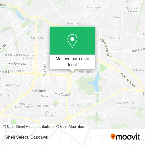 Shell Select mapa