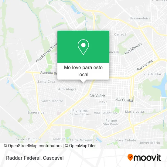 Raddar Federal mapa