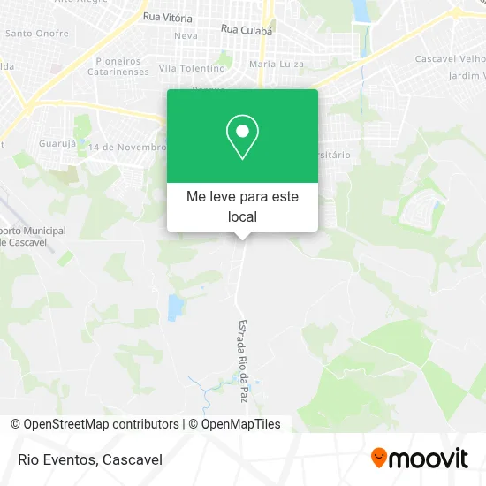 Rio Eventos mapa