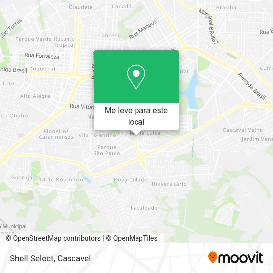 Shell Select mapa