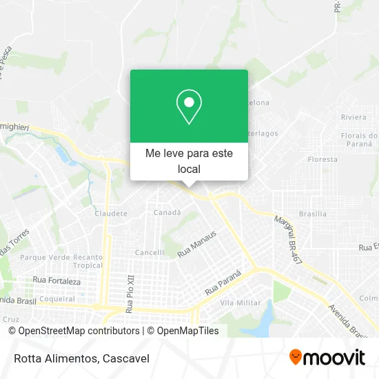 Rotta Alimentos mapa