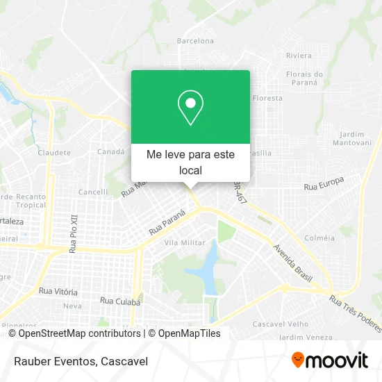 Rauber Eventos mapa